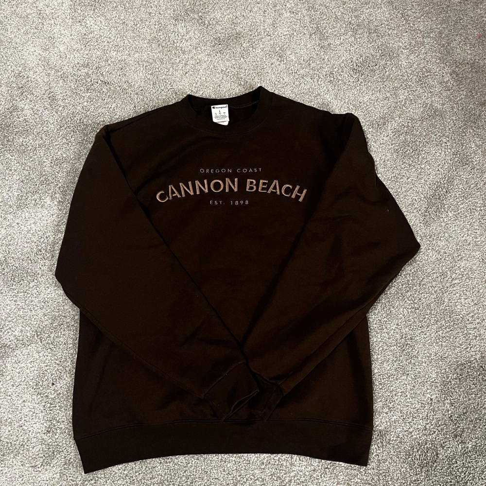 Cannon Beach Brown Graphic Sweater